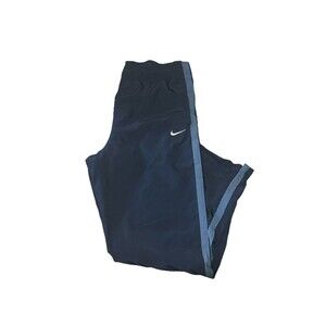 Nike Track Pants Size L Navy Baggy Swoosh Essential‎ Y2K Skater
